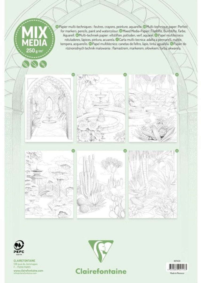 ODELIA kleurboek tuinen - A4
