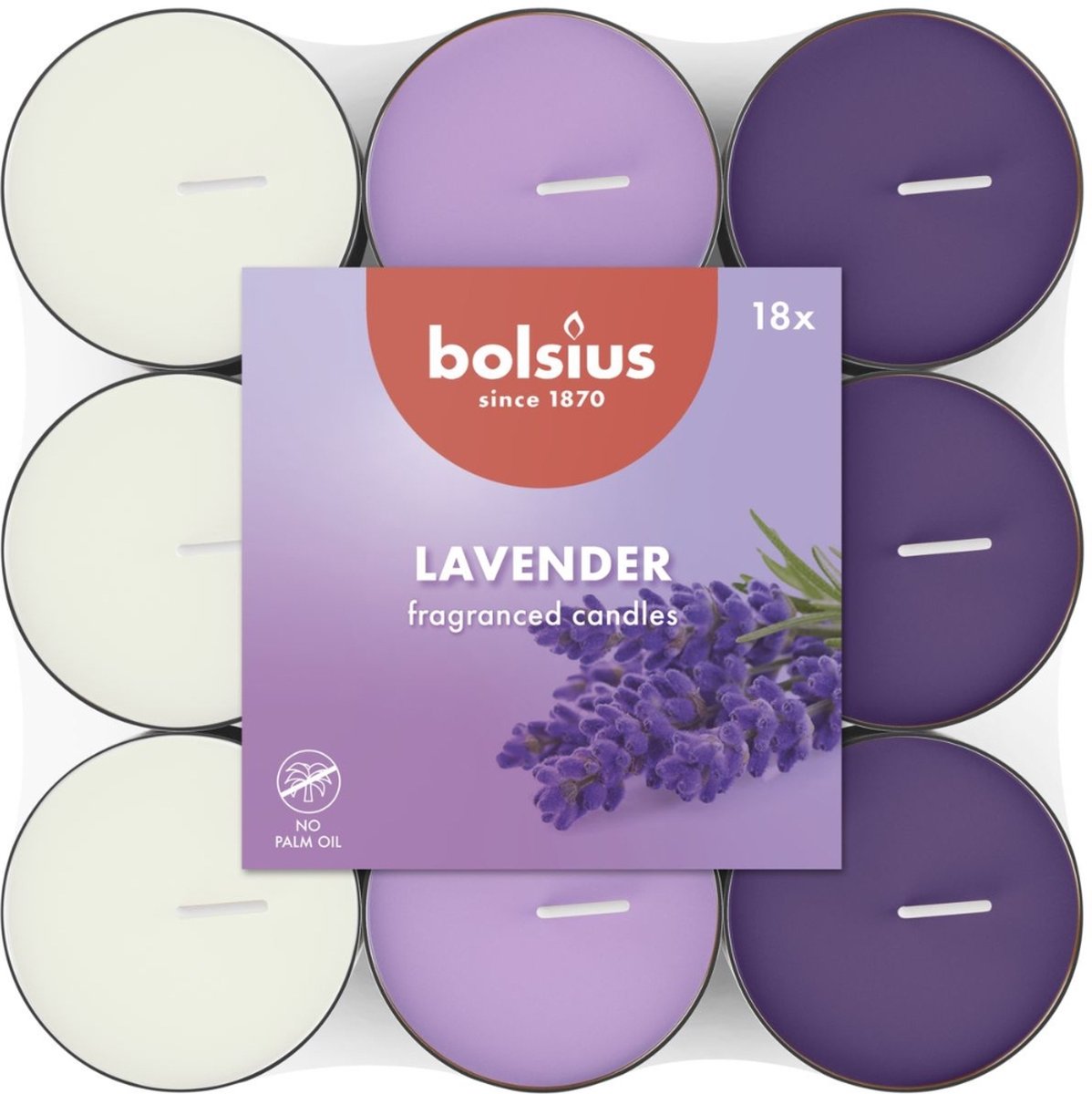 BOLSIUS Geurtheelichten 3.5u 18st. - lavender