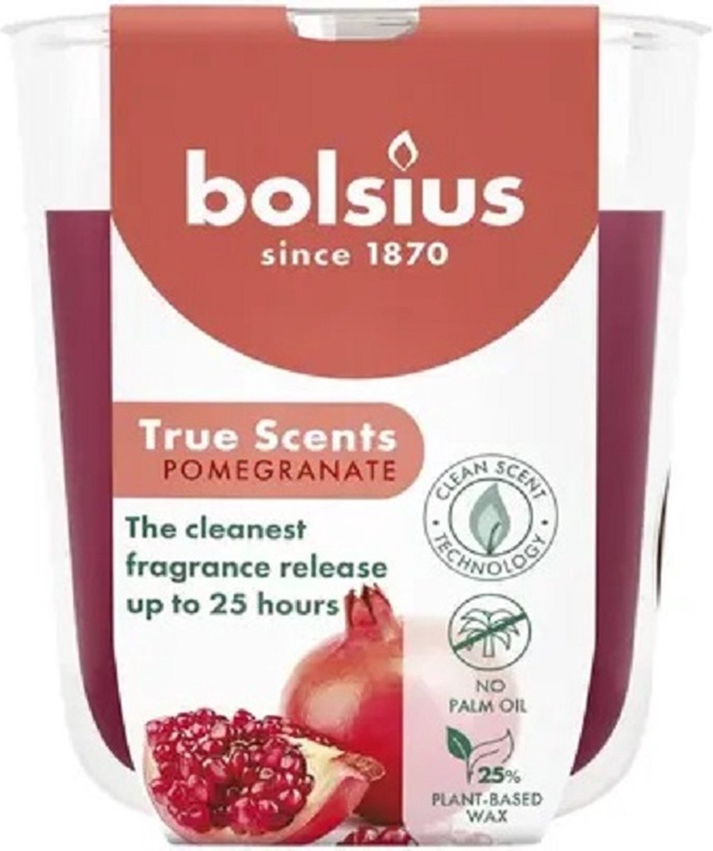 BOLSIUS Geurkaars in glas - pomegranate