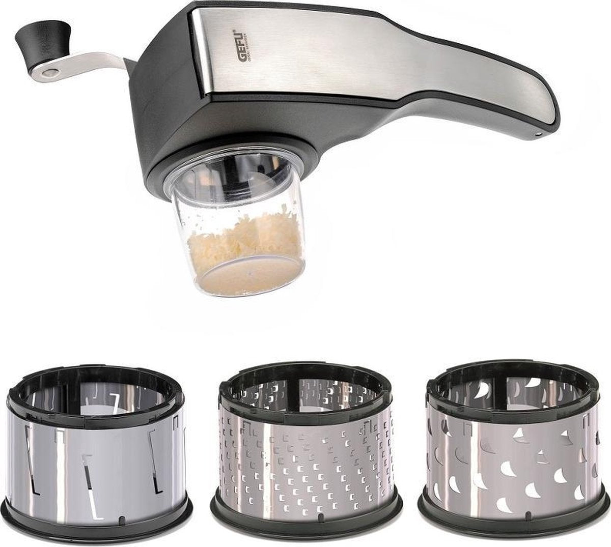 GEFU Pecorino - Trommelrasp met extra inzet