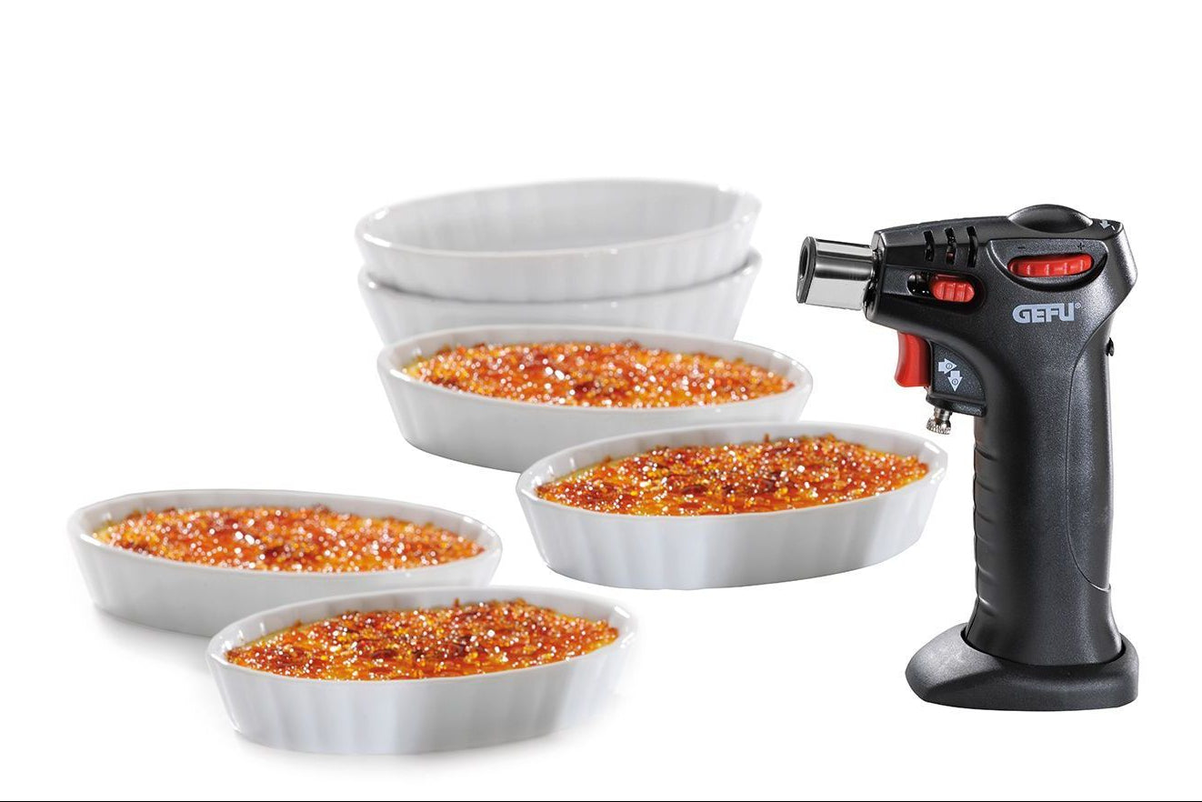 GEFU Creme-brulee 7dlg (brander + 6 schaaltjes)