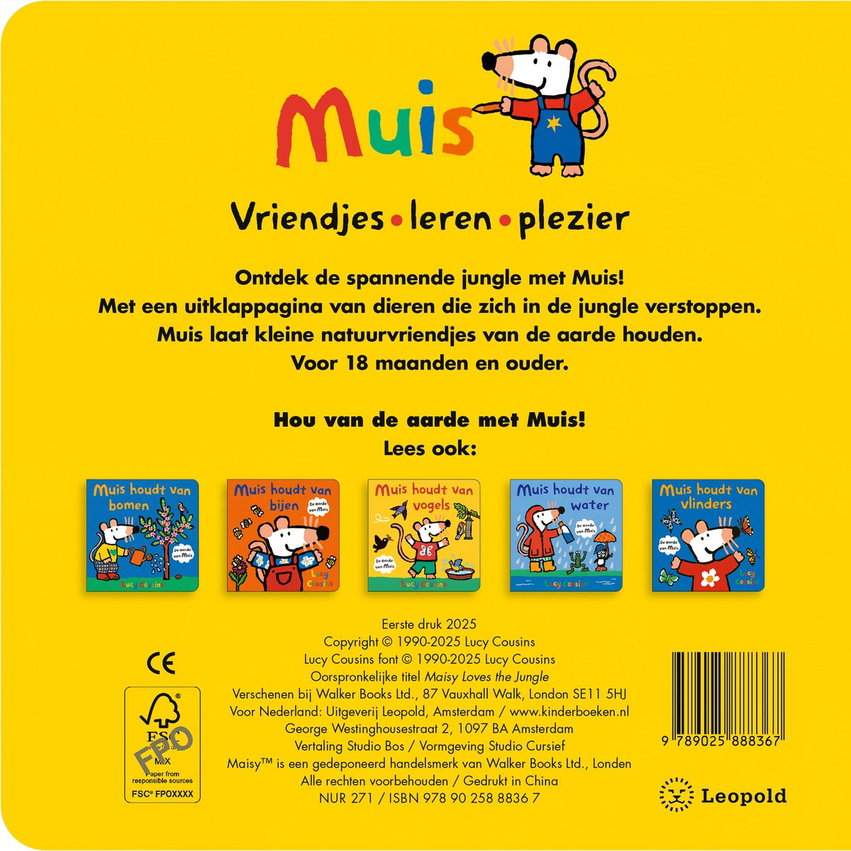 Muis houdt van de jungle - Lucy Cousins