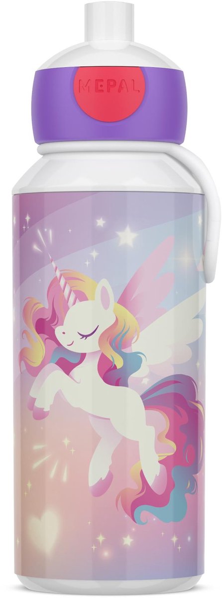MEPAL drinkfles pop-up campus 400 ml - unicorn glow