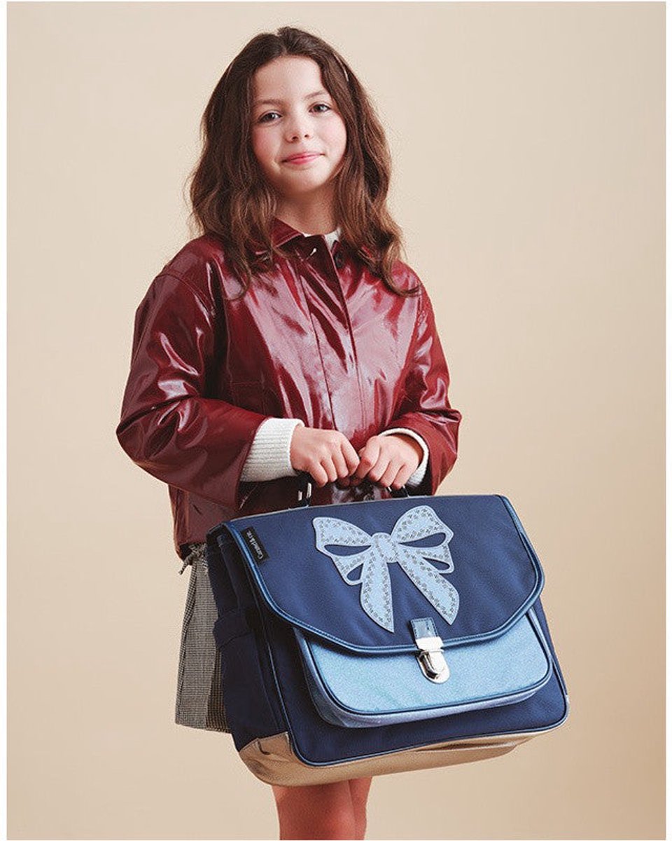CARAMEL&CIE Schooltas medium - Miss Blue