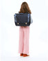 CARAMEL&CIE Schooltas medium - Flounces Glitter navy