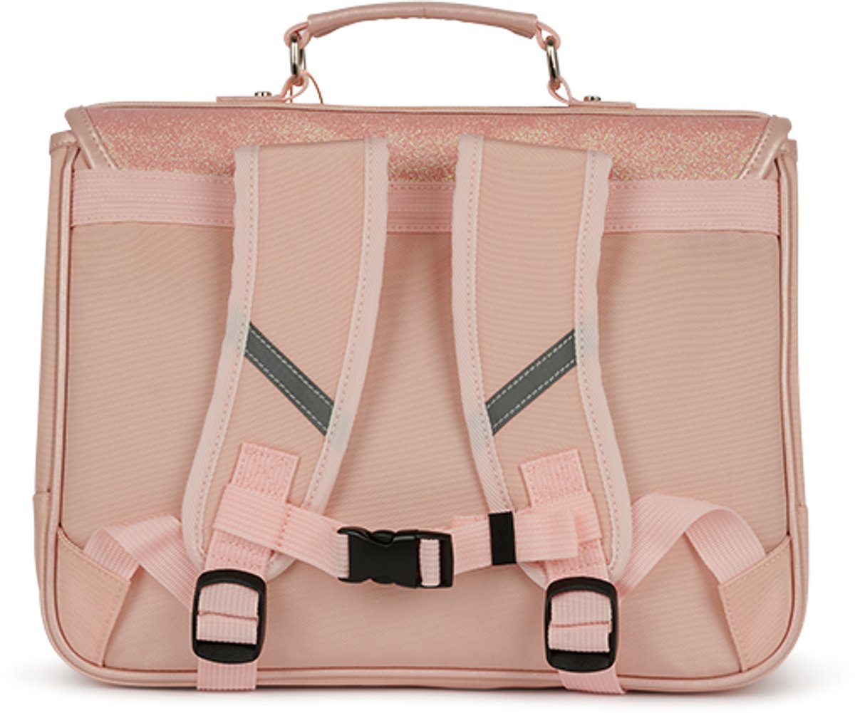 CARAMEL&CIE Schooltas small - Pink Oxford