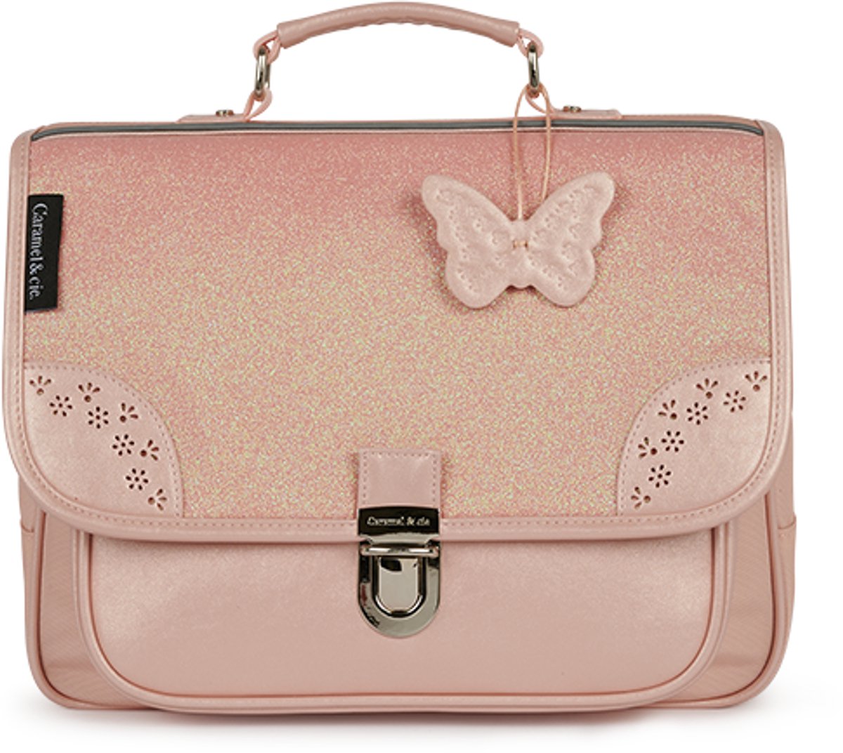 CARAMEL&CIE Schooltas small - Pink Oxford