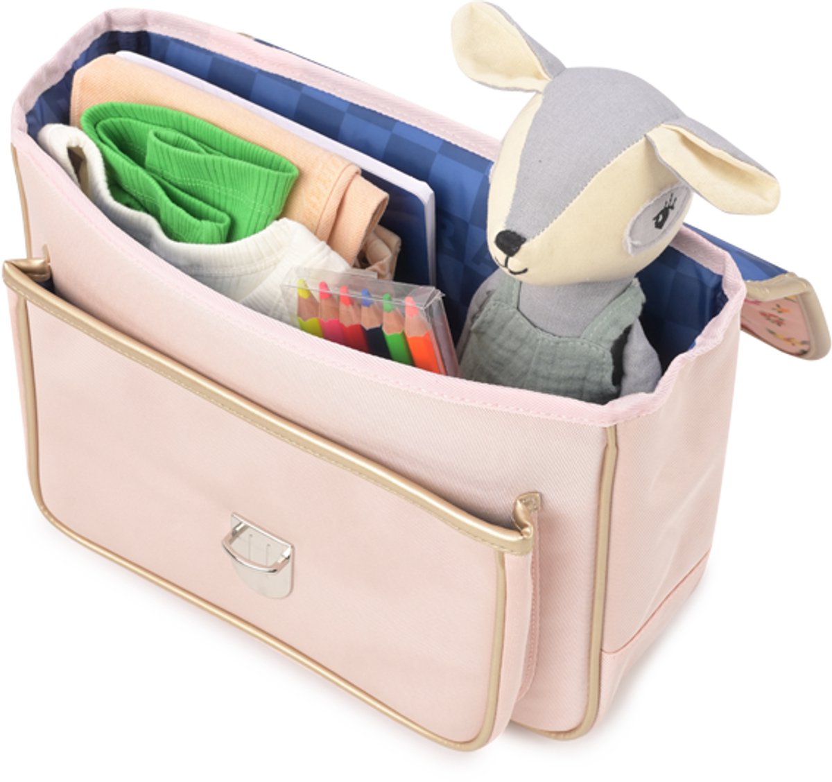 CARAMEL&CIE Schooltas small - Liberty Butterfly pink
