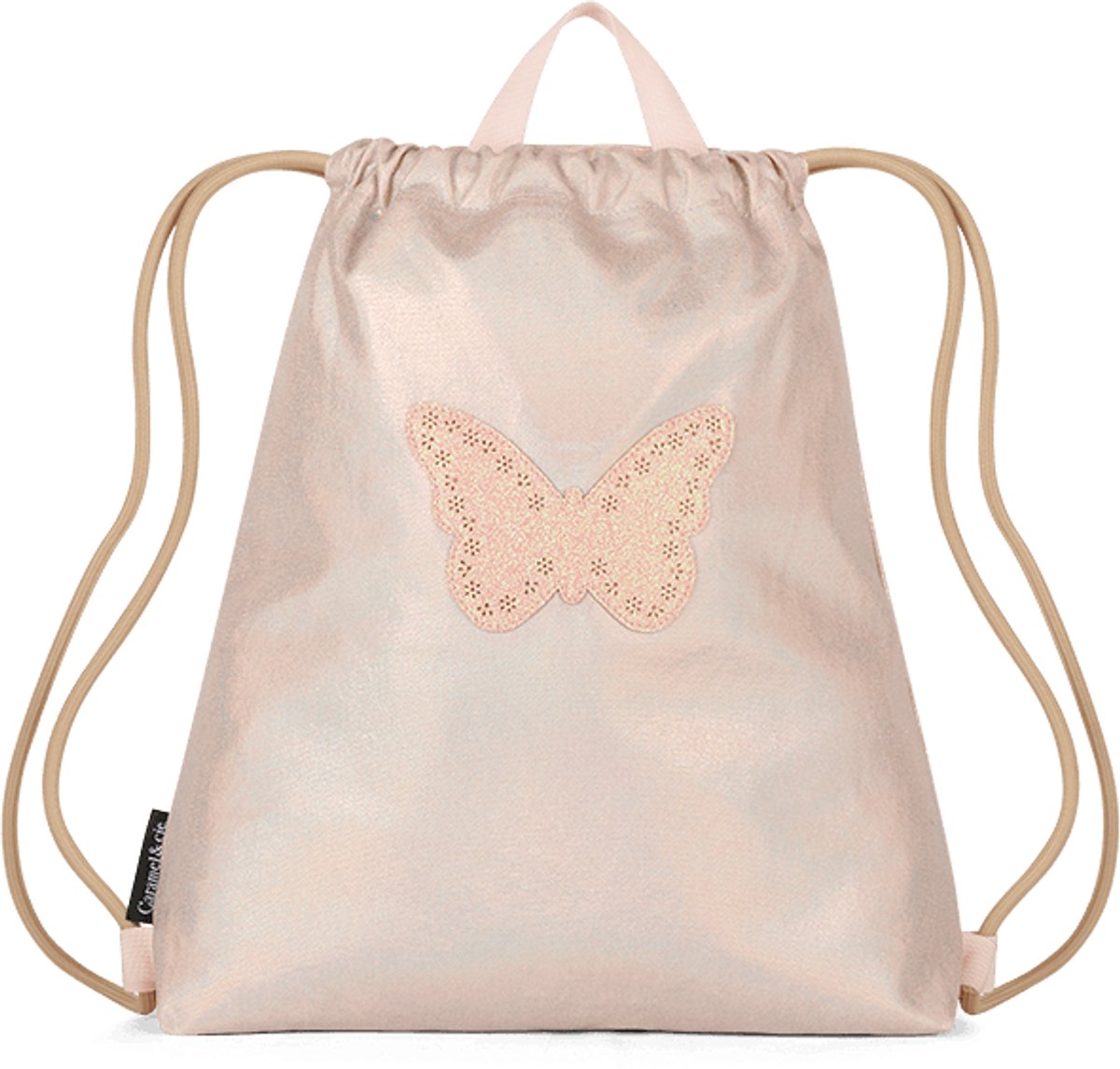 CARAMEL&CIE Gym Bag - Pink Iridescent Butterfly