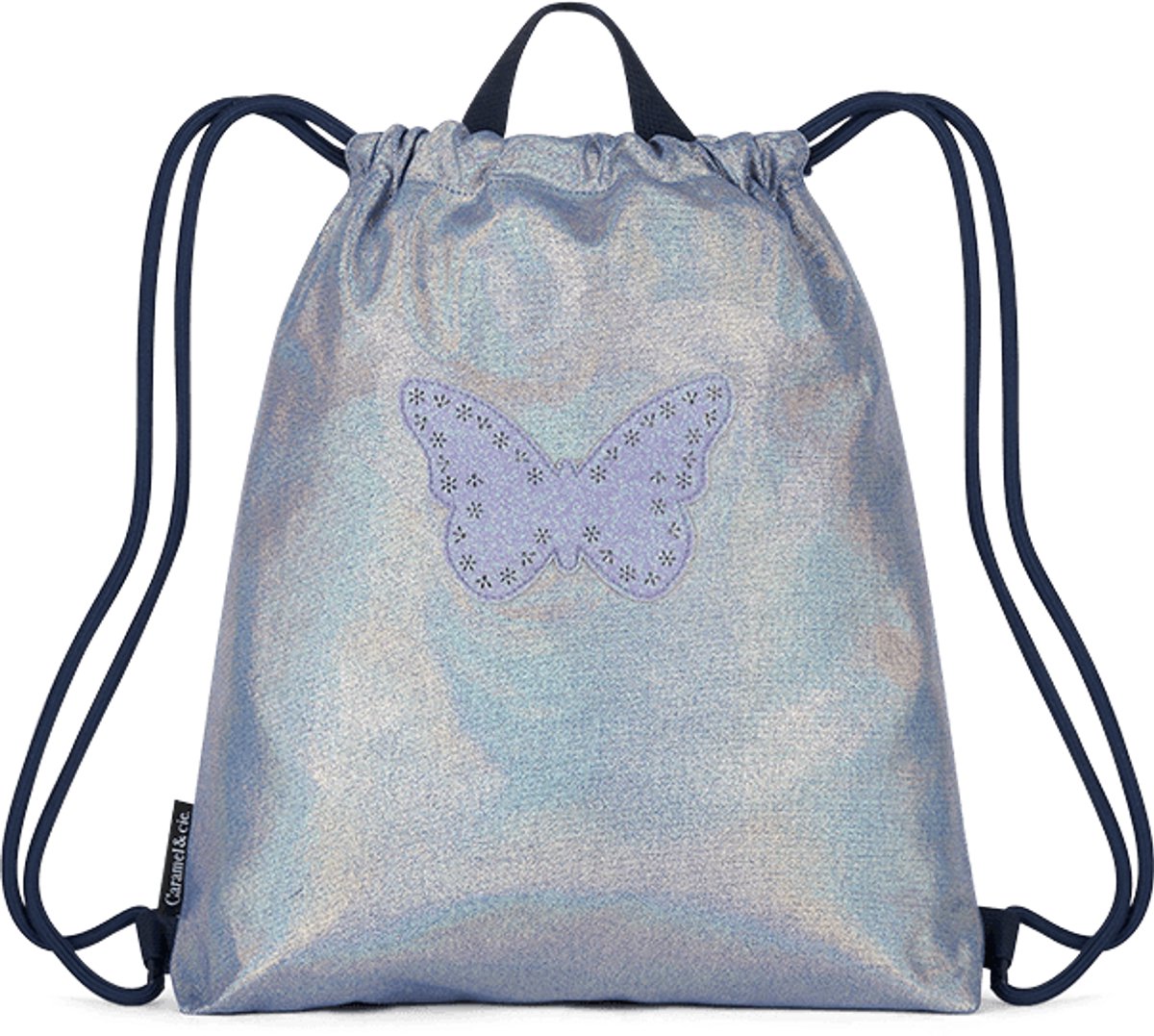 CARAMEL&CIE Gym Bag - Blue Iridescent Butterfly