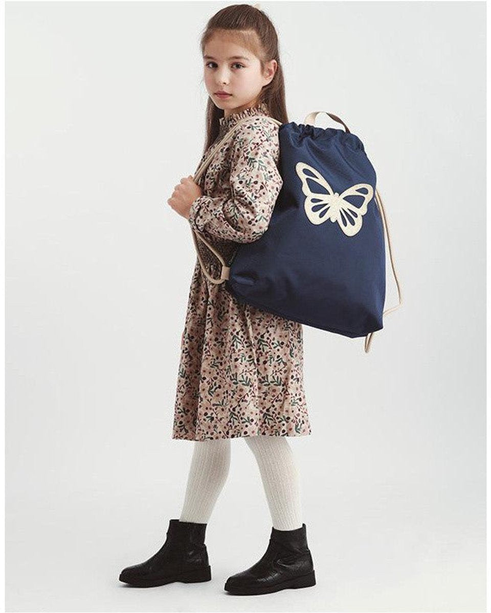 CARAMEL&CIE Gym Bag - Blue Butterfly