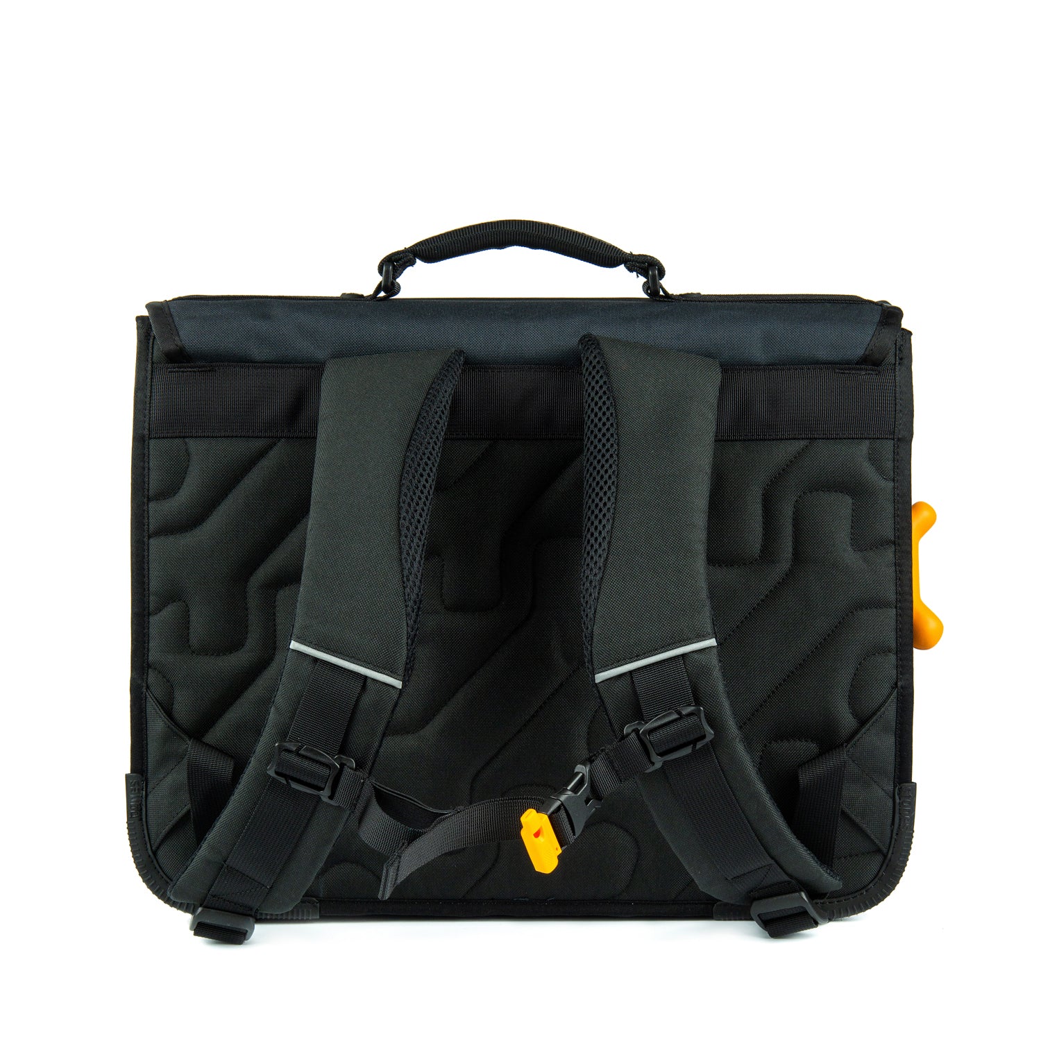 STONES & BONES Cedar PL schooltas - WOLF zwart
