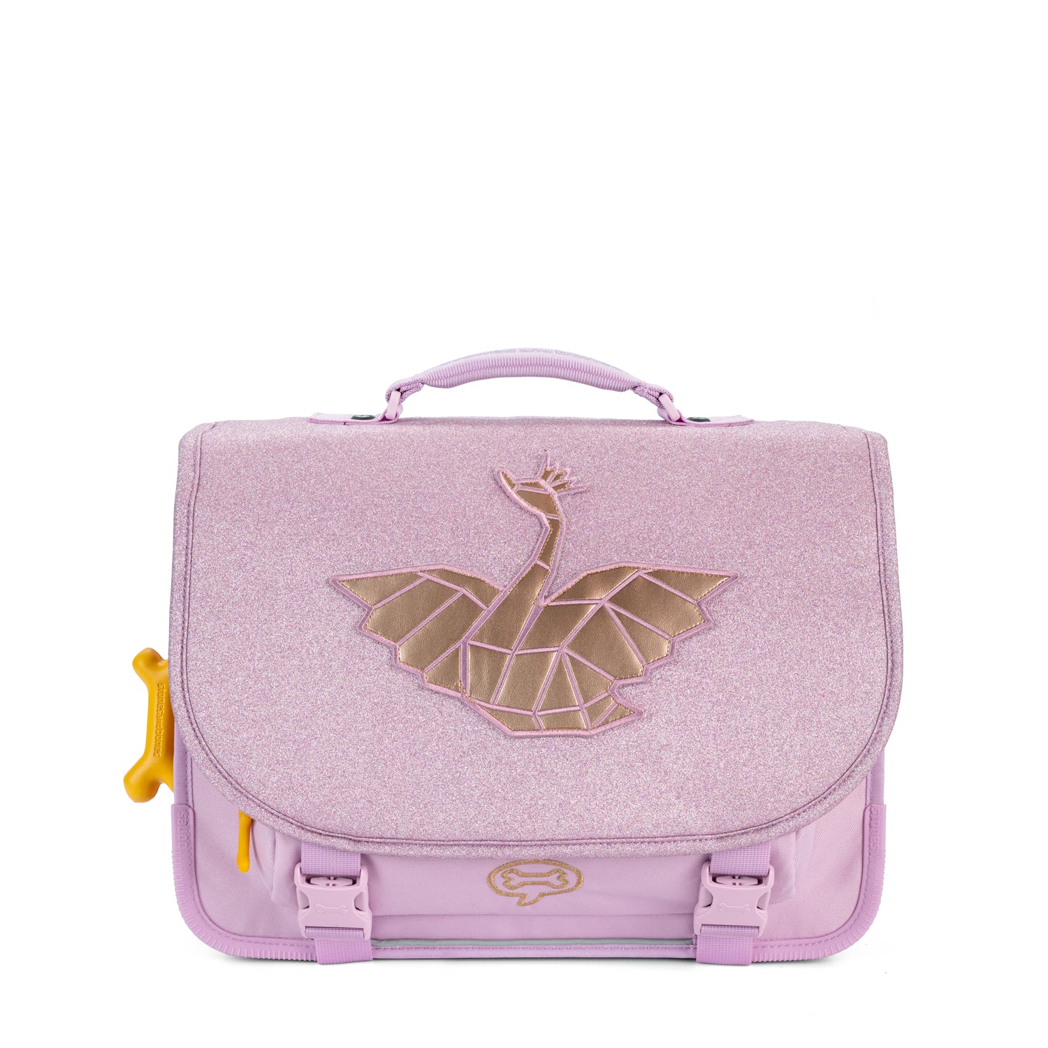 STONES & BONES Lily PL schooltas - GEO SWAN mauve