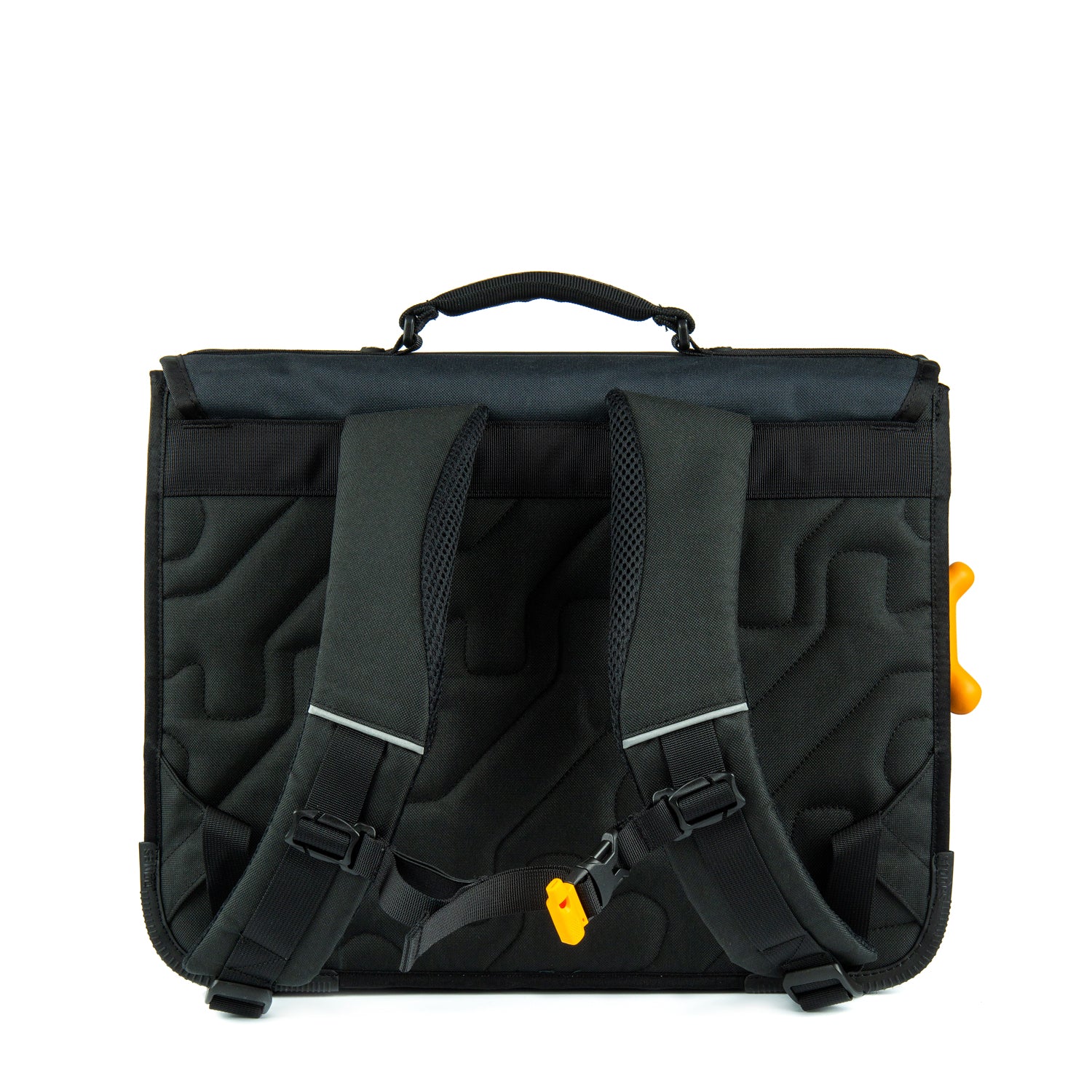 STONES & BONES Lily PL schooltas - WOLF zwart