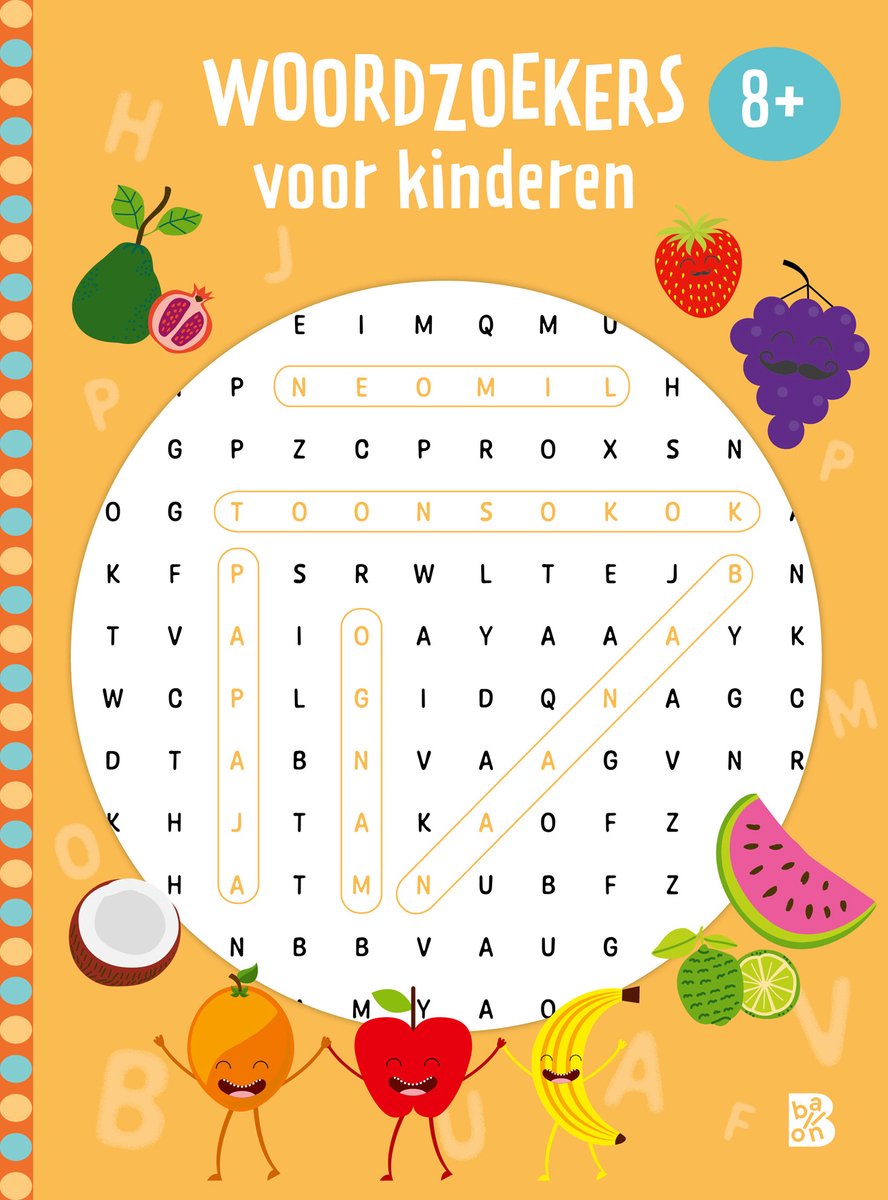 Woordzoekers voor kinderen - +8 jaar