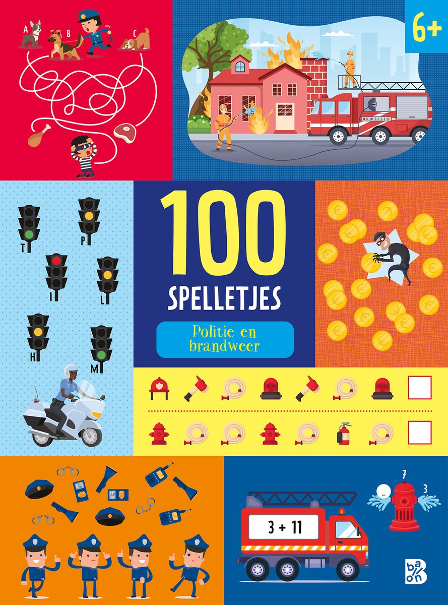 100 spelletjes - Politie en brandweer - +6 jaar