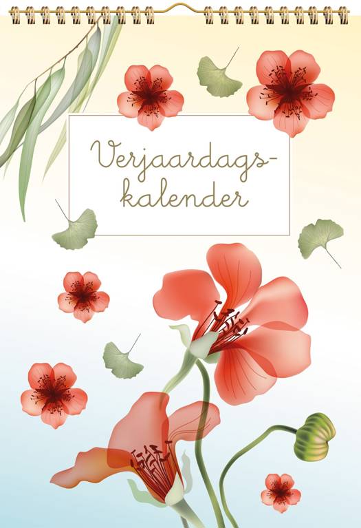 Verjaardagskalender Transparent Flowers
