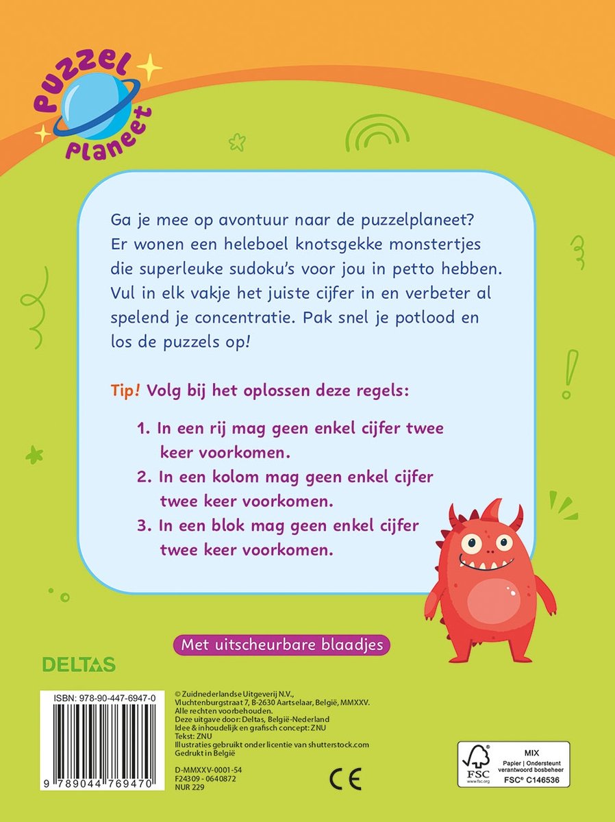 Puzzelplaneet - Superleuke sudoku's (7-9 j.)