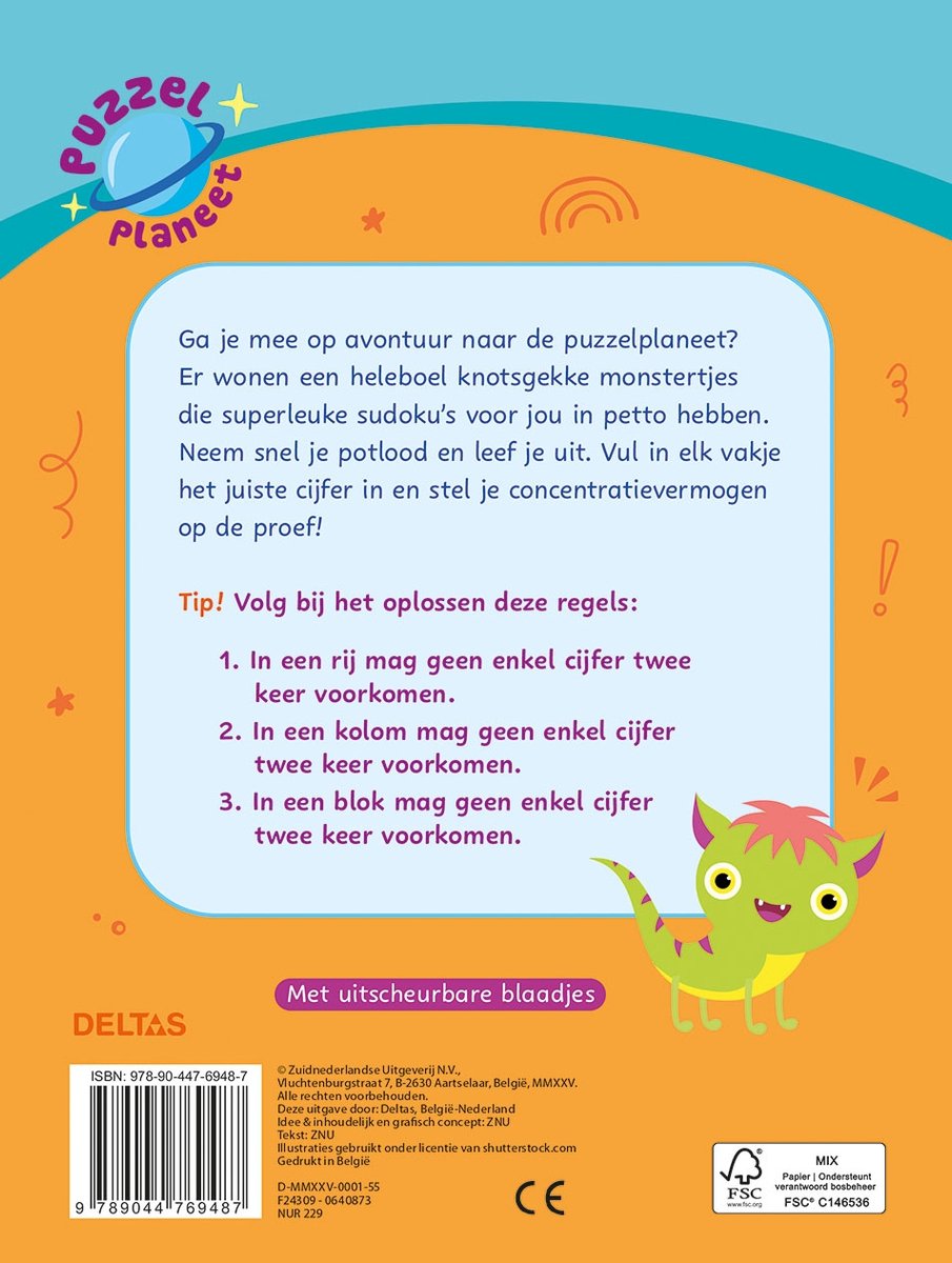 Puzzelplaneet - Superleuke sudoku's (8-10 j.)