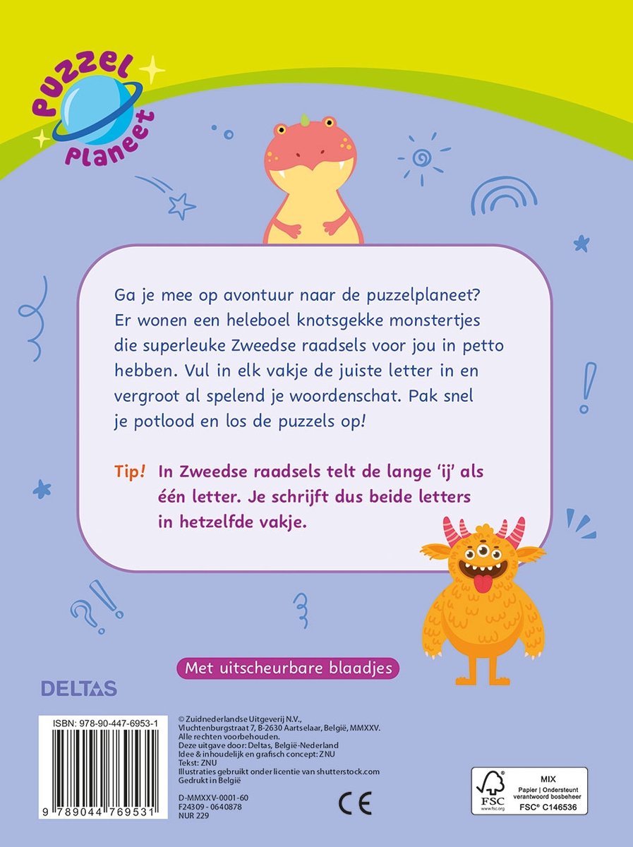Puzzelplaneet - Superleuke zweedse raadsels (7-9 j.)