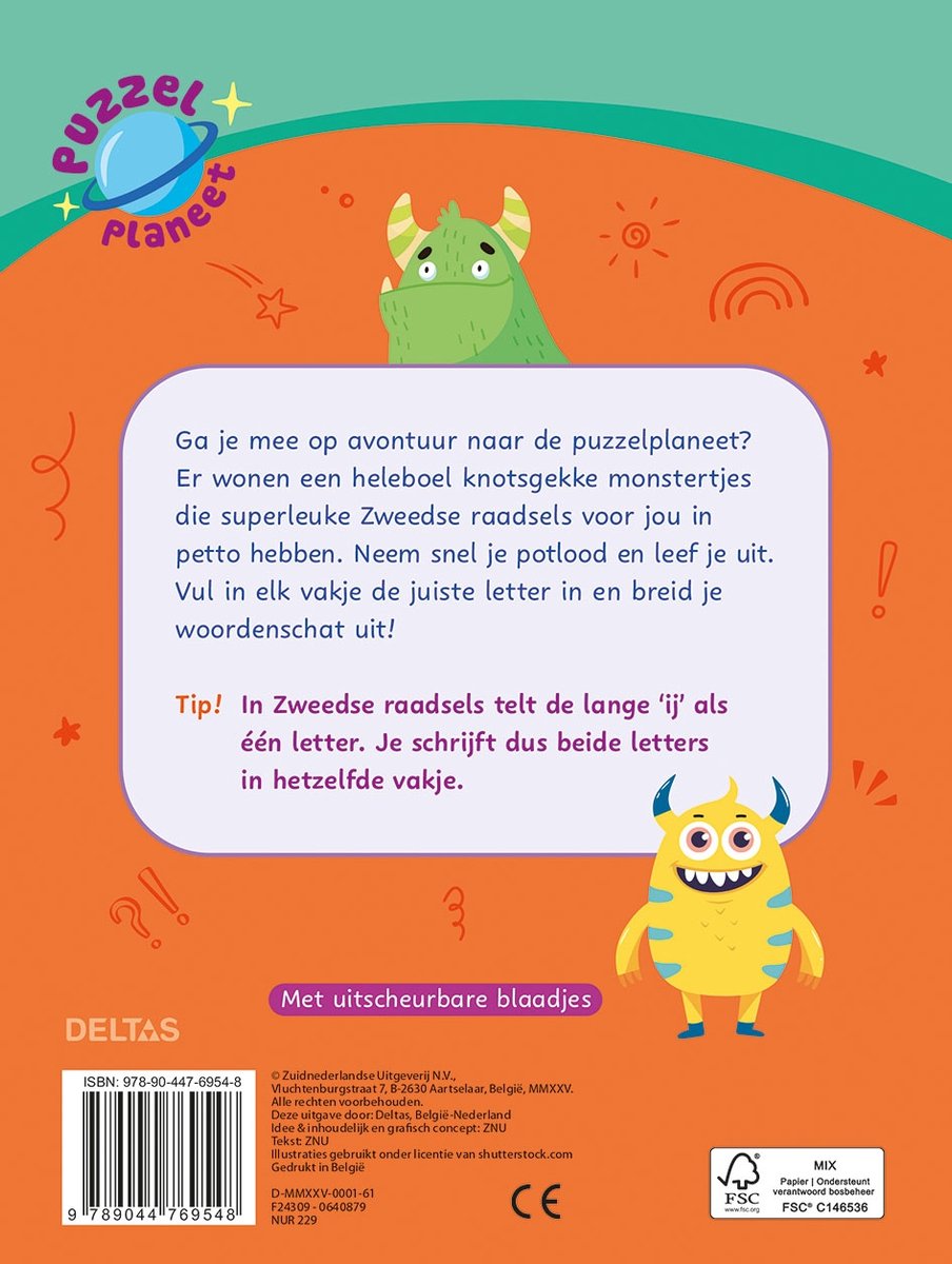 Puzzelplaneet - Supercoole zweedse raadsels (8-10 j.)