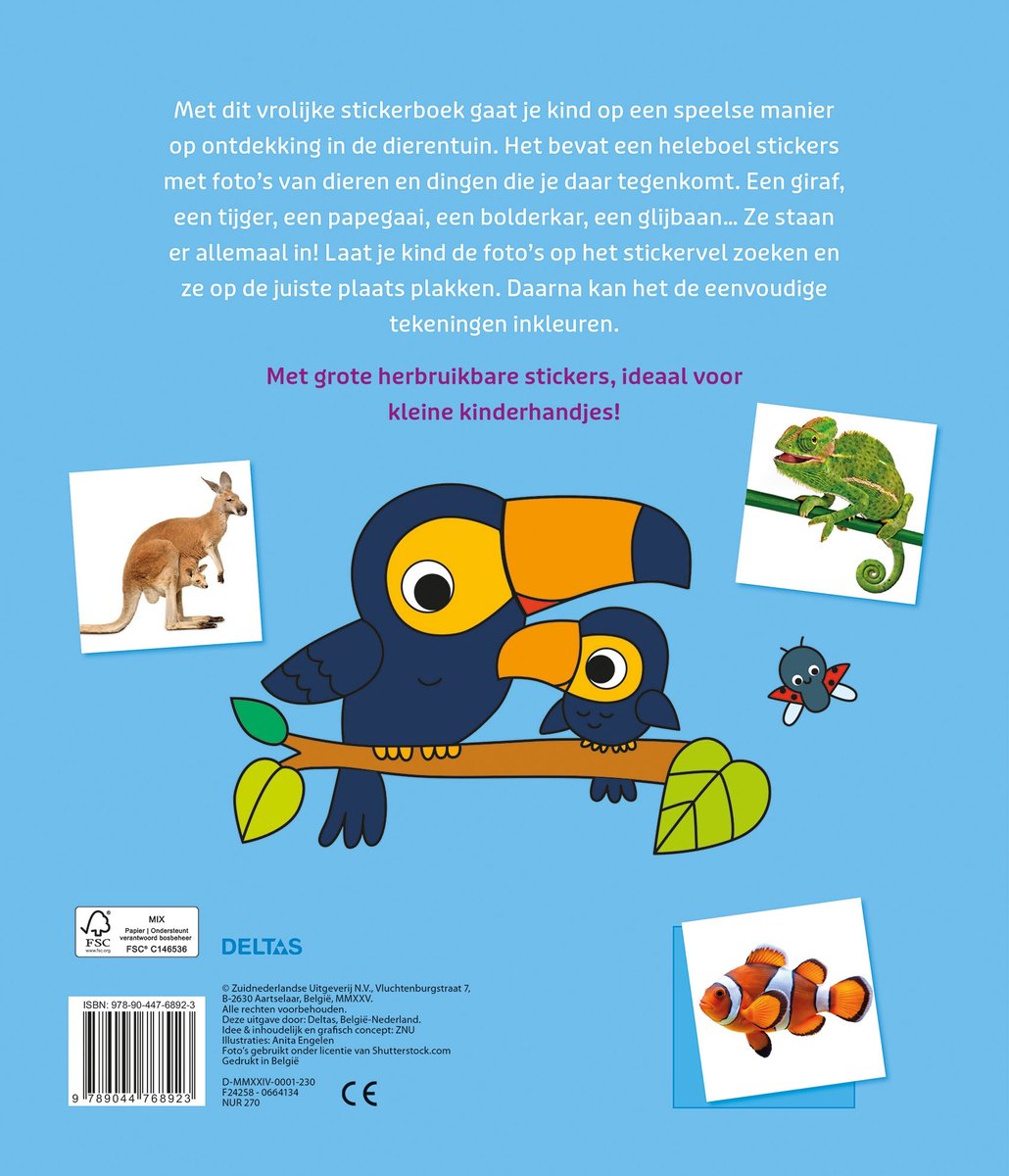 In de dierentuin Stickerboek