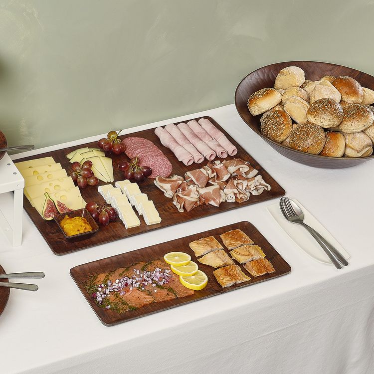 BONBISTRO Omni - Serveerplank 53x16cm - kastanjebruin
