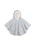 BeMini QUILT Poncho padded jersey + teddy - mix grey