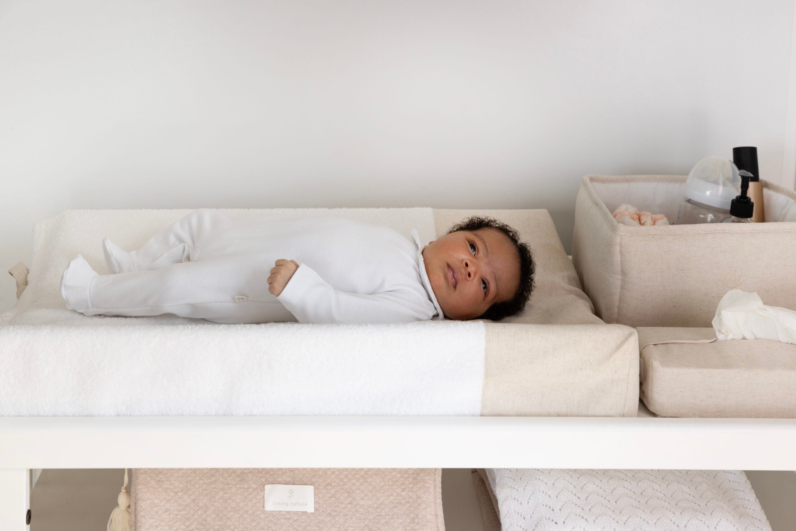 LIVING NATURE Hoes aankleedkussen - Linnen collectie