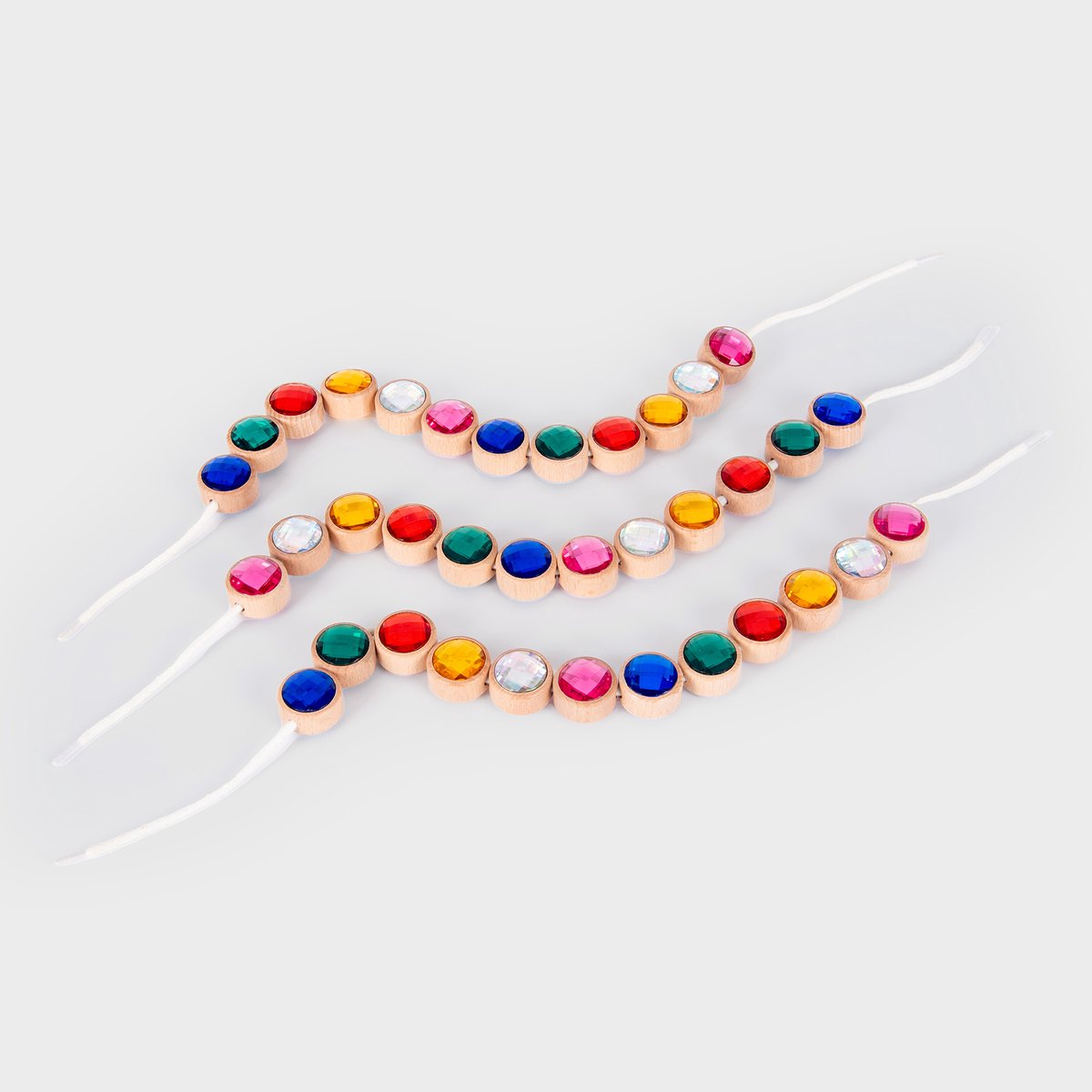 TICKIT Houten rijg juwleen - 36st. 33074075