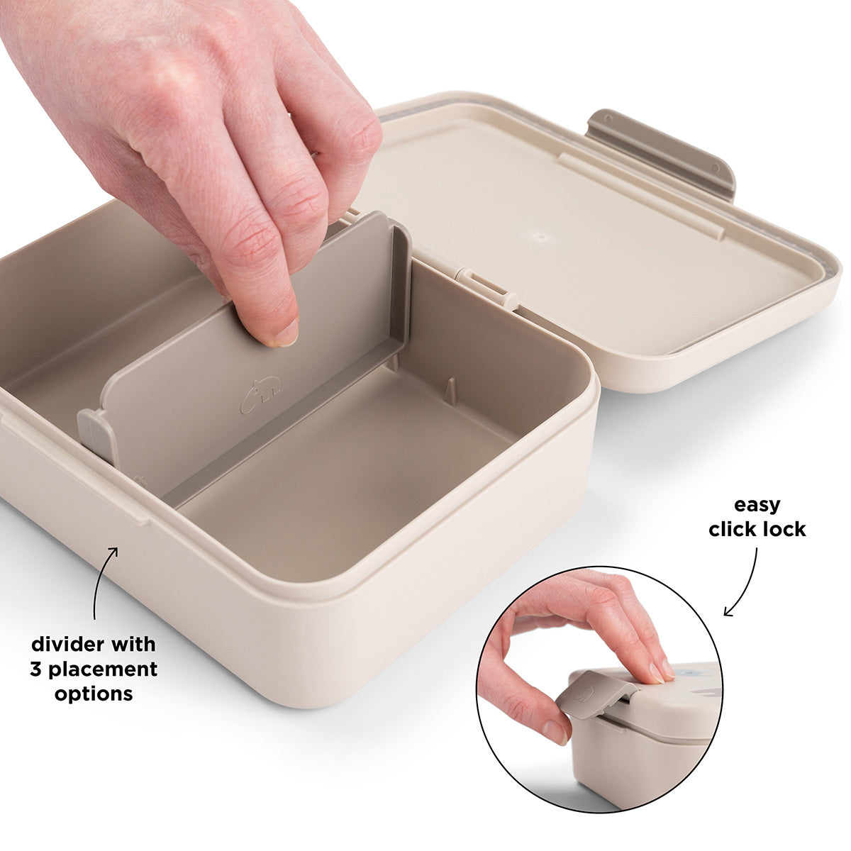 DONE BY DEER Celebration - Lunchbox met onderverdeling - zand