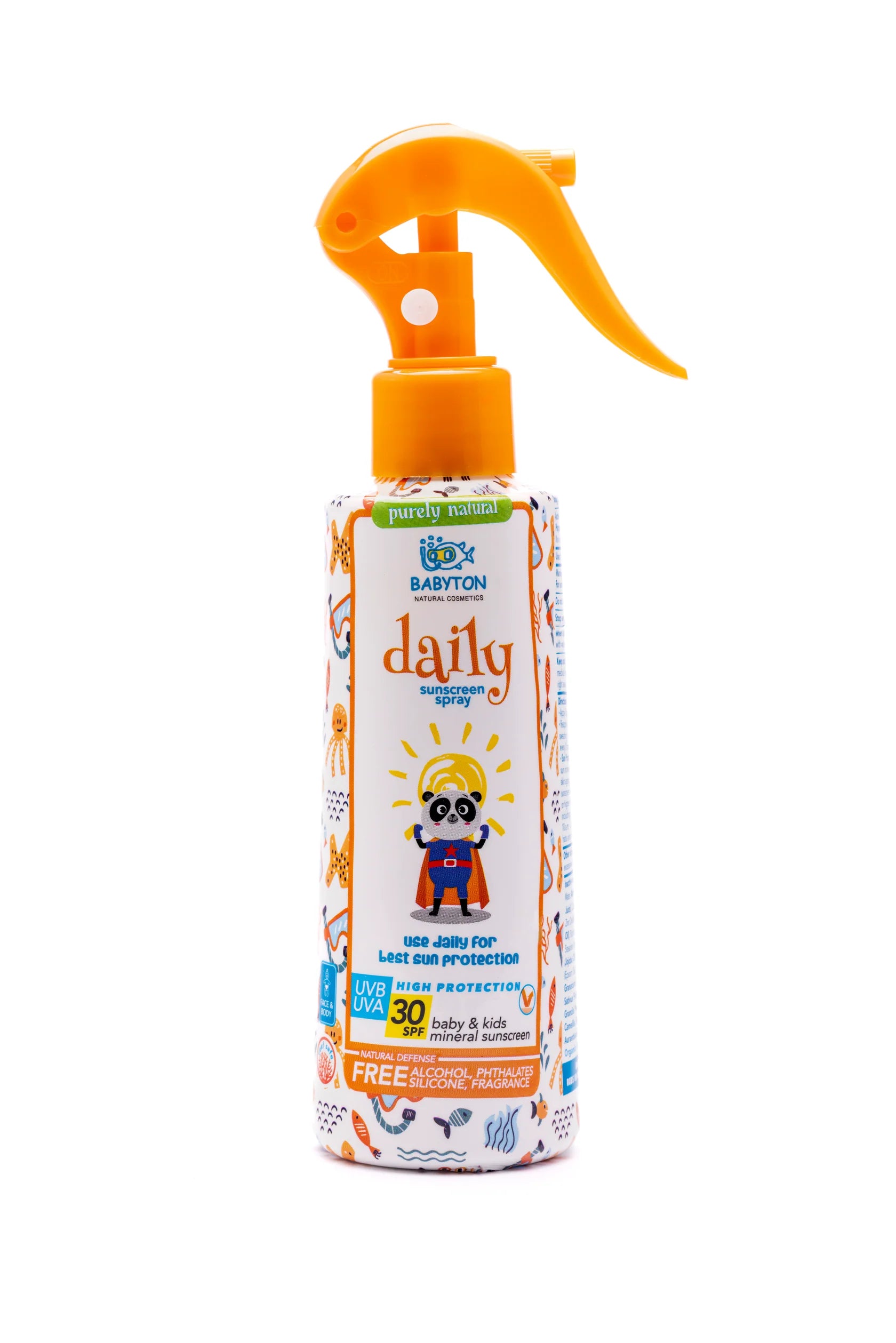 BABYTON natuurlijke zonnecreme daily spray 200ml - SPF30