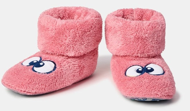 WOODY Pantoffels oogjes - roze - 37/40