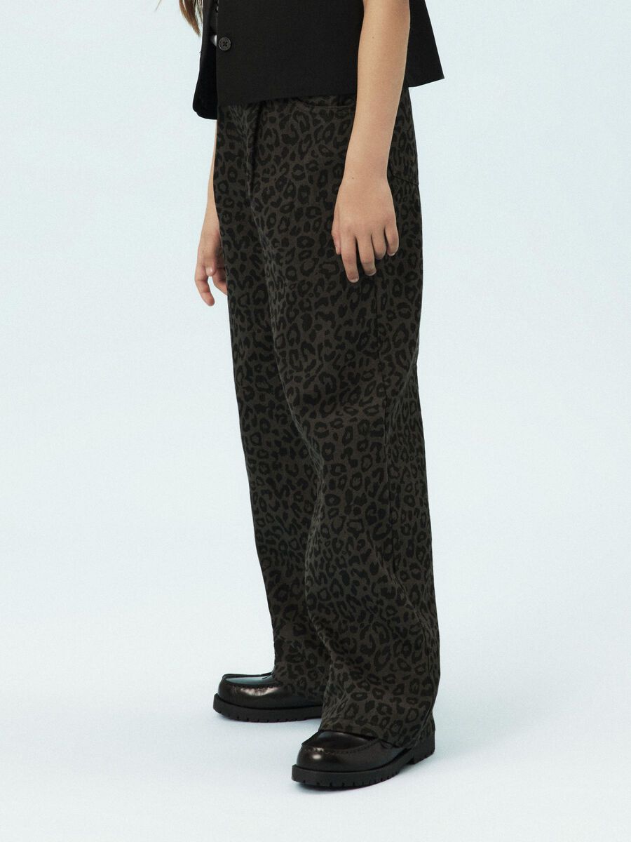 NAME IT G NKFBELLA broek wide leo twi 3270-HP L - mockingbird - 158
