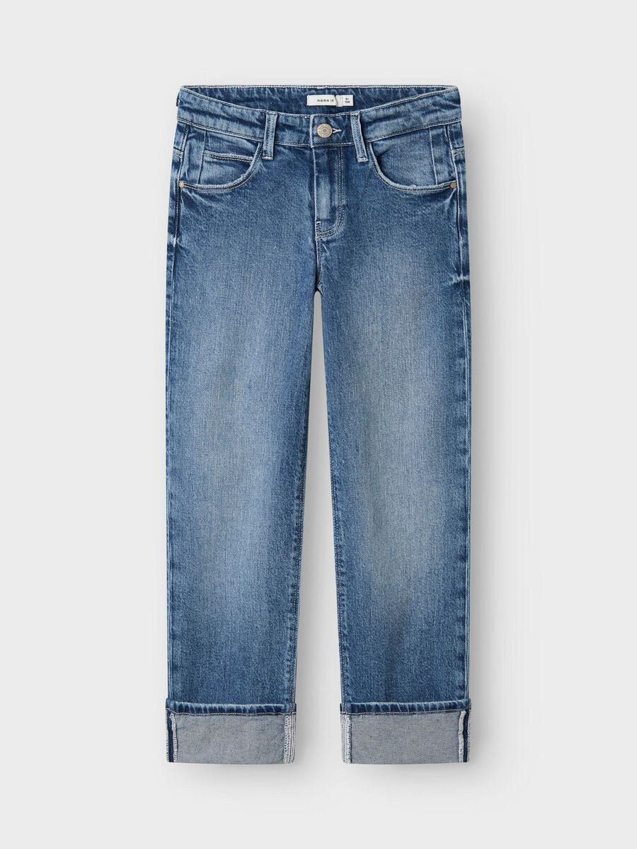 NAME IT G NKFROSE straight fold jeans 4224-AZ - med. blue - 128