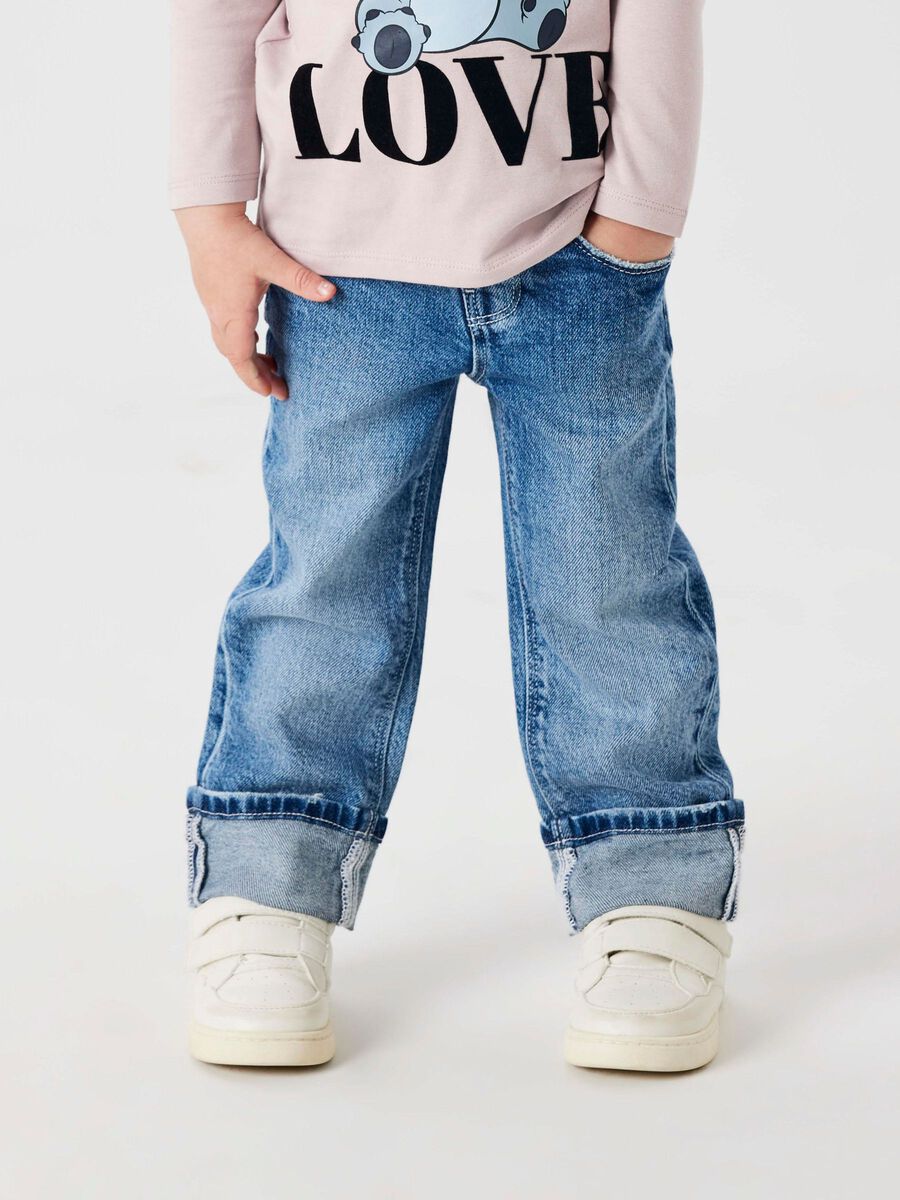 NAME IT G NMFROSE straight fold jeans 4224-AZ - med. blue - 80