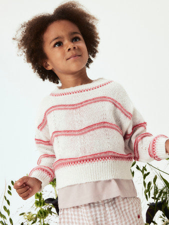 NAME IT G NMFKARIMA longsleeve knit - cloud dancer - 116
