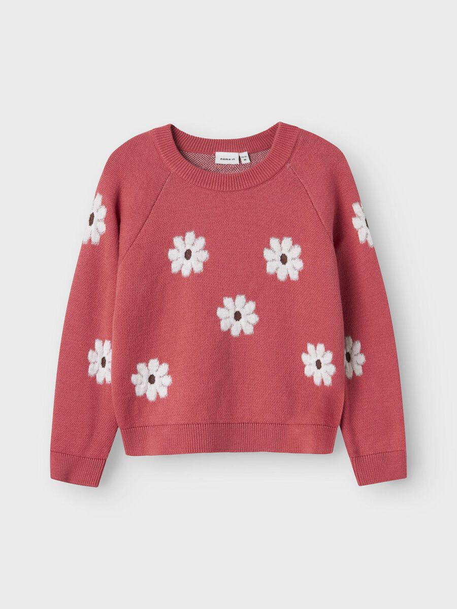 NAME IT G NMFLEIA Longsleeve knit - rapture rose - 116