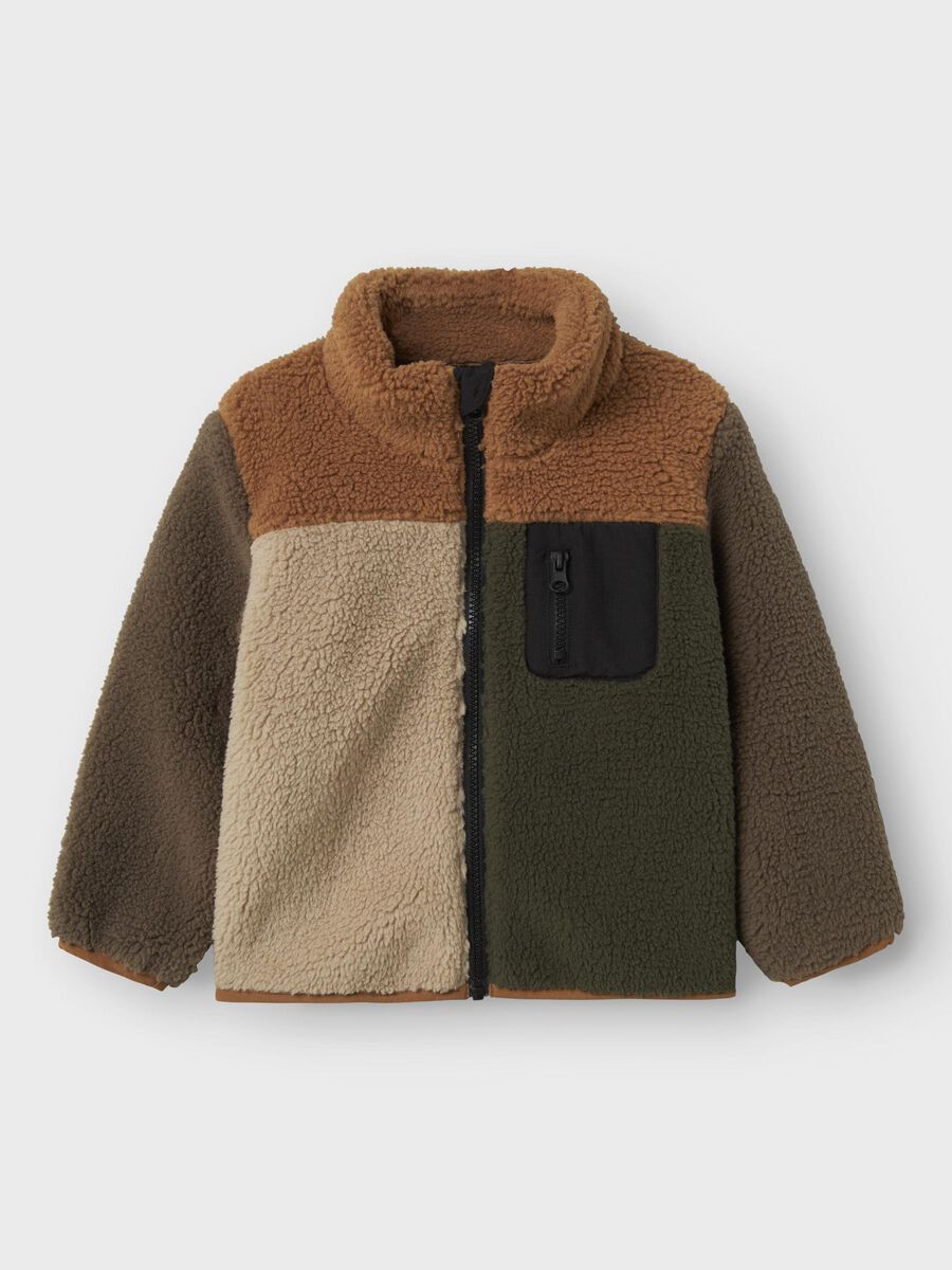 NAME IT B NMMMONICO jas teddy block - toasted coconut - 104