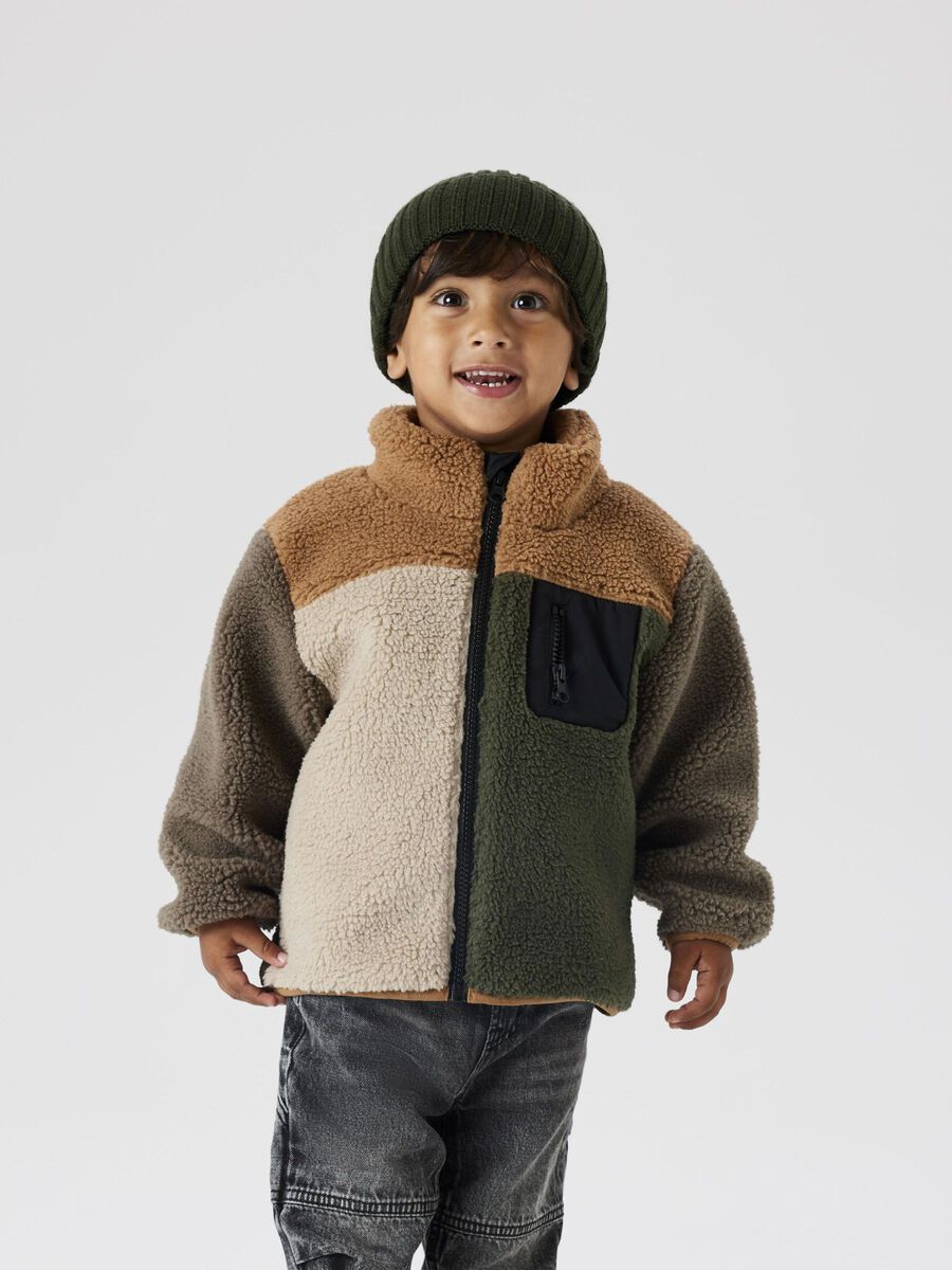 NAME IT B NMMMONICO jas teddy block - toasted coconut - 110