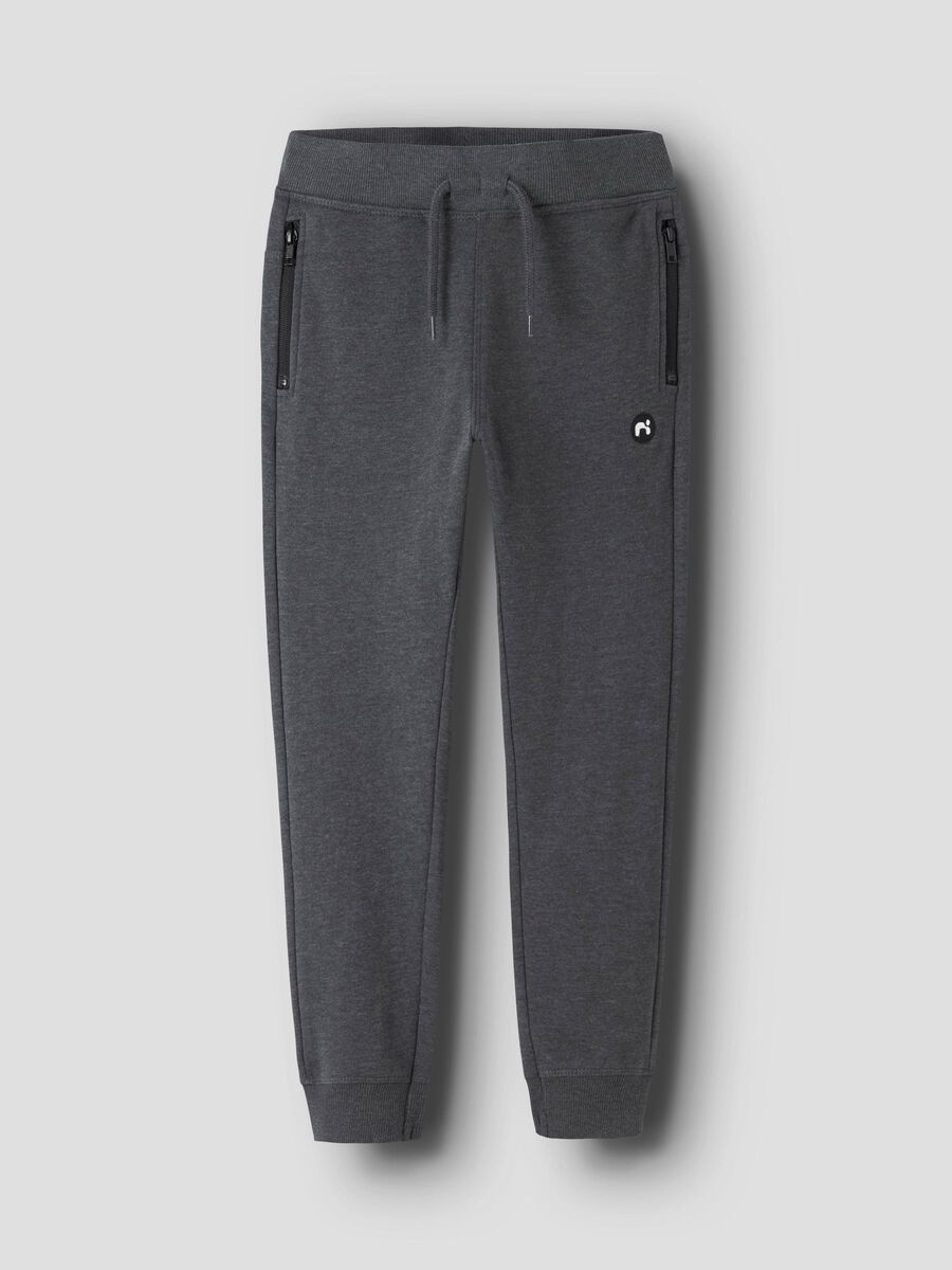 NAME IT B NKMVIMO Sweat broek - dark grey mel.- 152