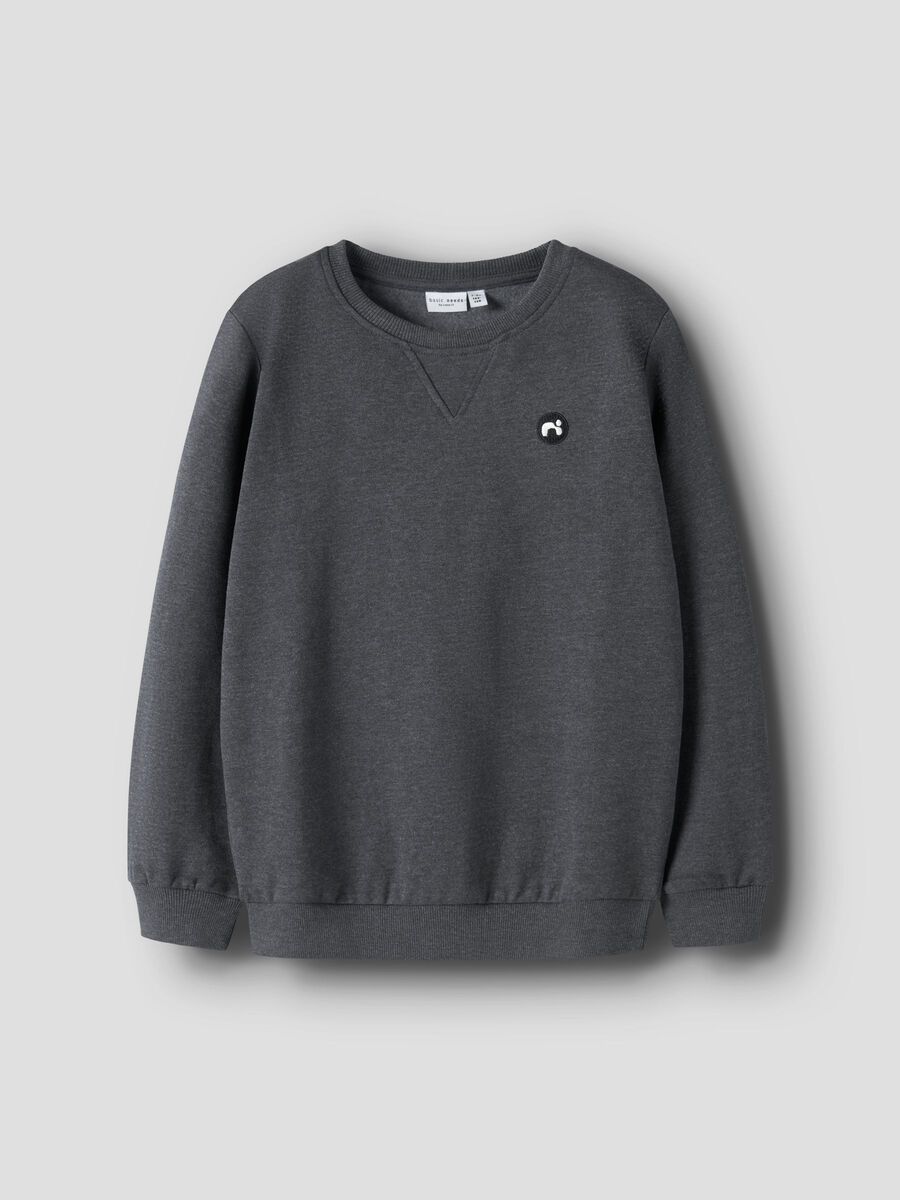 NAME IT B NKMVIMO Sweater - dark grey mel.- 158/164