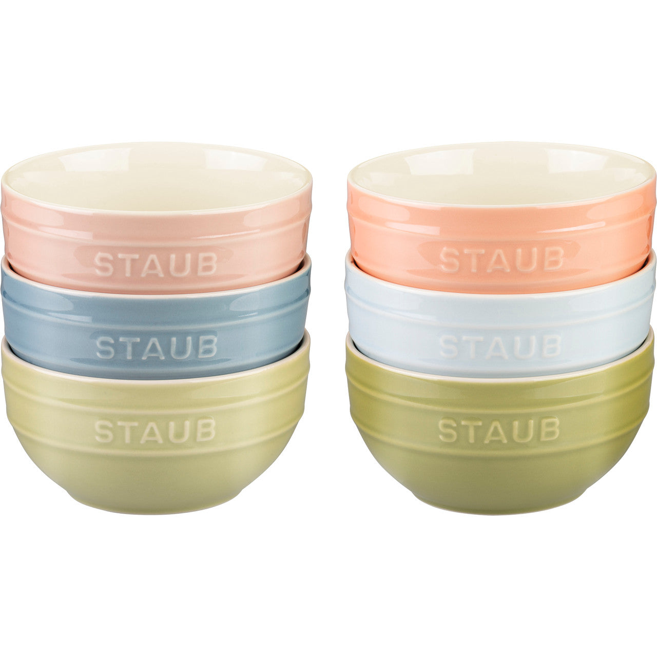 STAUB Set kommen 14cm 6st.- macaron ass.