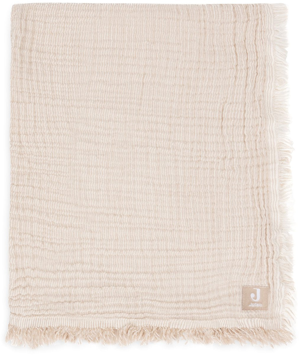 JOLLEIN Muslim frige streep deken 75x100cm - Biscuit/Ivory