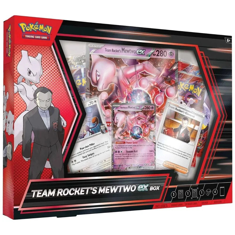 POKEMON Team Rocket's ex box met 4 boosters