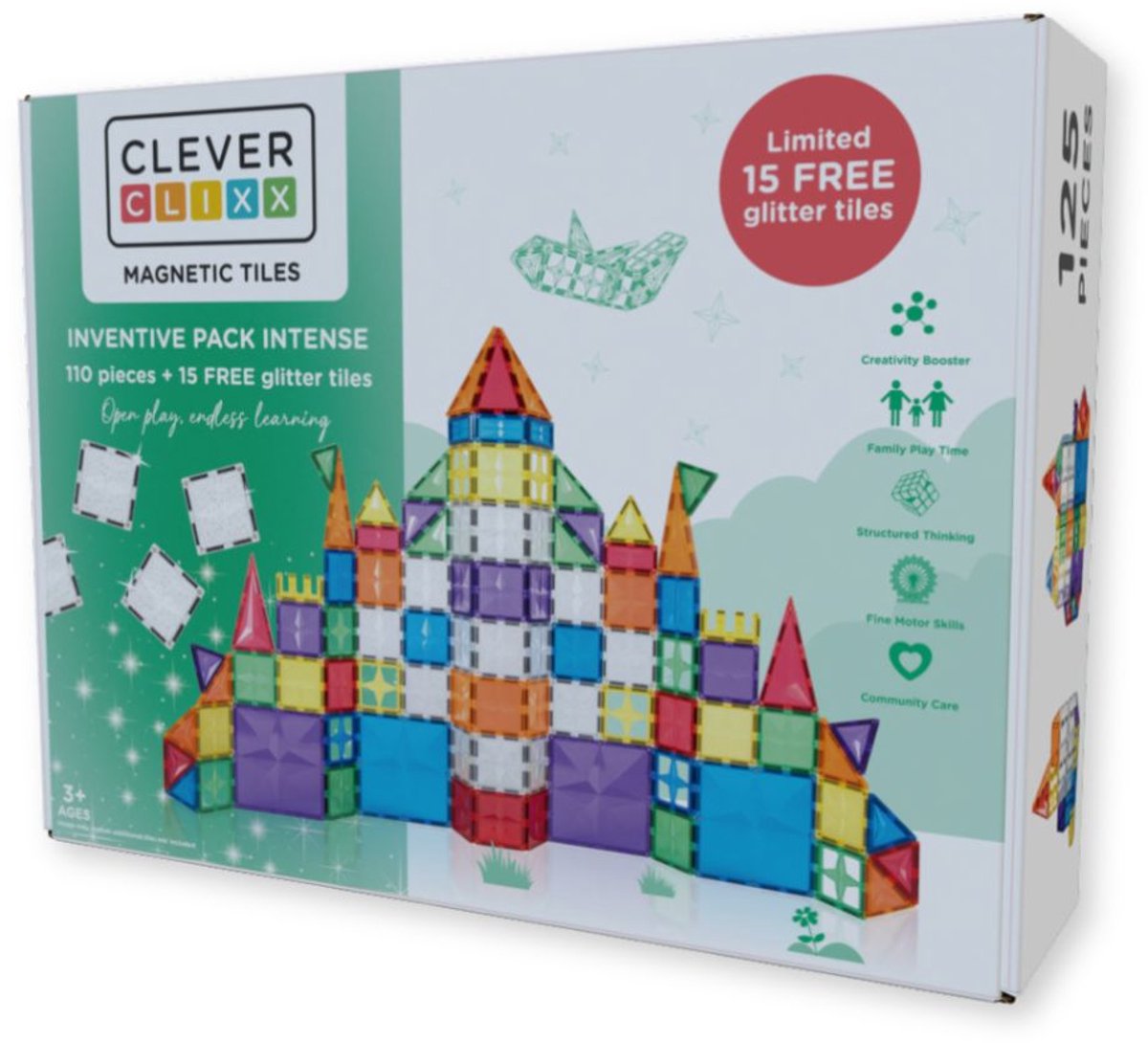 CLEVERCLIXX Inventive Pack - Intense 110st. + 15 gratis tiles