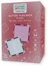 CLEVERCLIXX Glitter Tiles Pack - Transparent / roze 16st.