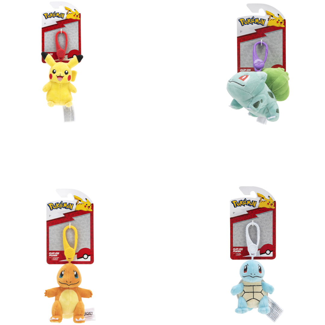 Pokémon Clip-On Plush - Assortiment