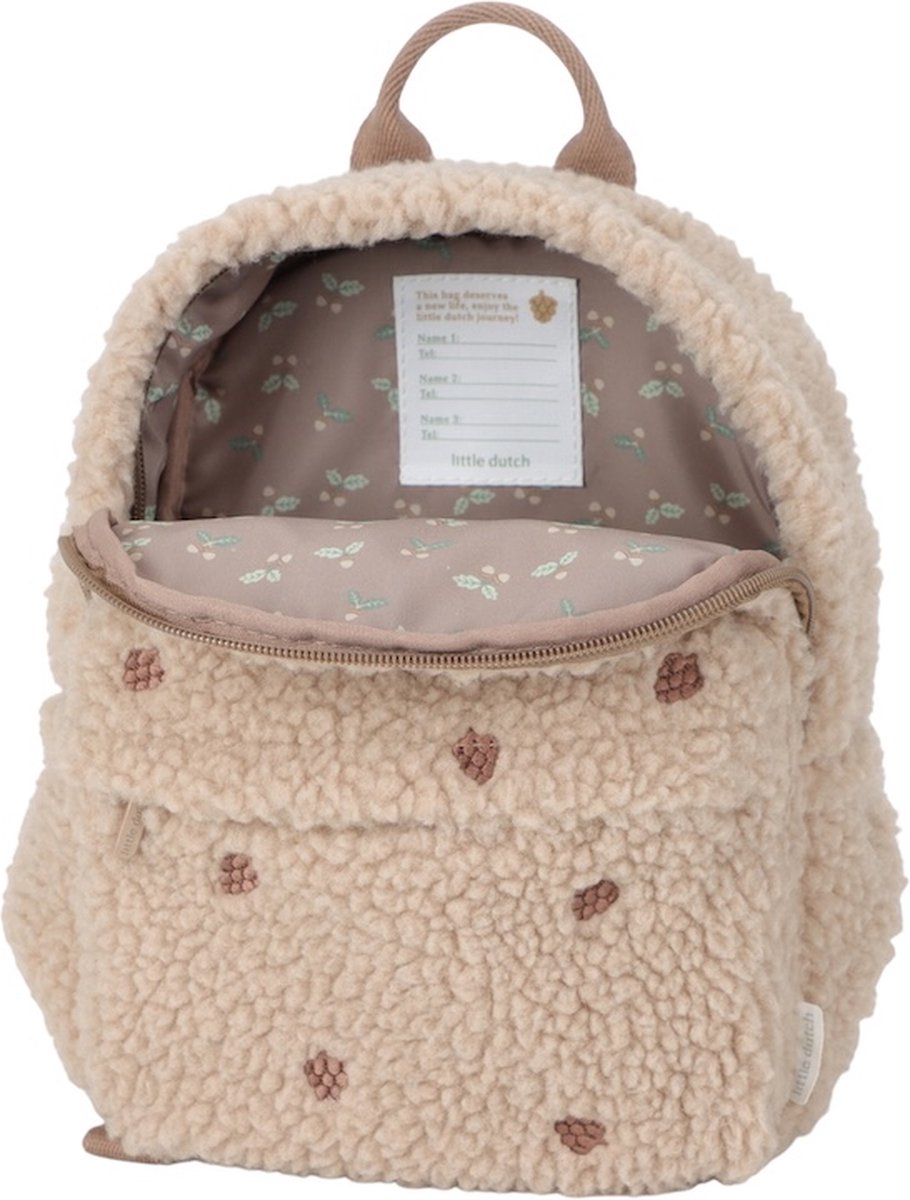 LITTLE DUTCH Teddy rugzak - taupe