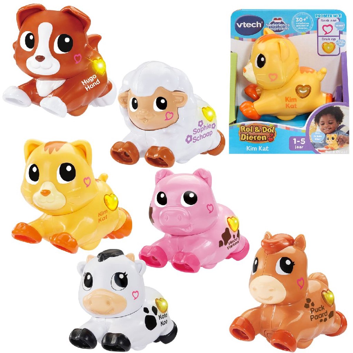 VTECH Rol & Dol Dieren - Rol & Dol Dieren Assortiment
